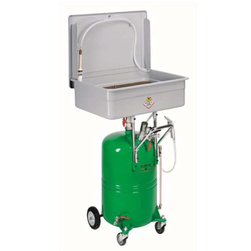 UNIVERSAL WASHING TANKS WITH WHEEL MOUNTED 65 LITRE TANKS AND REMOVABLE COVER